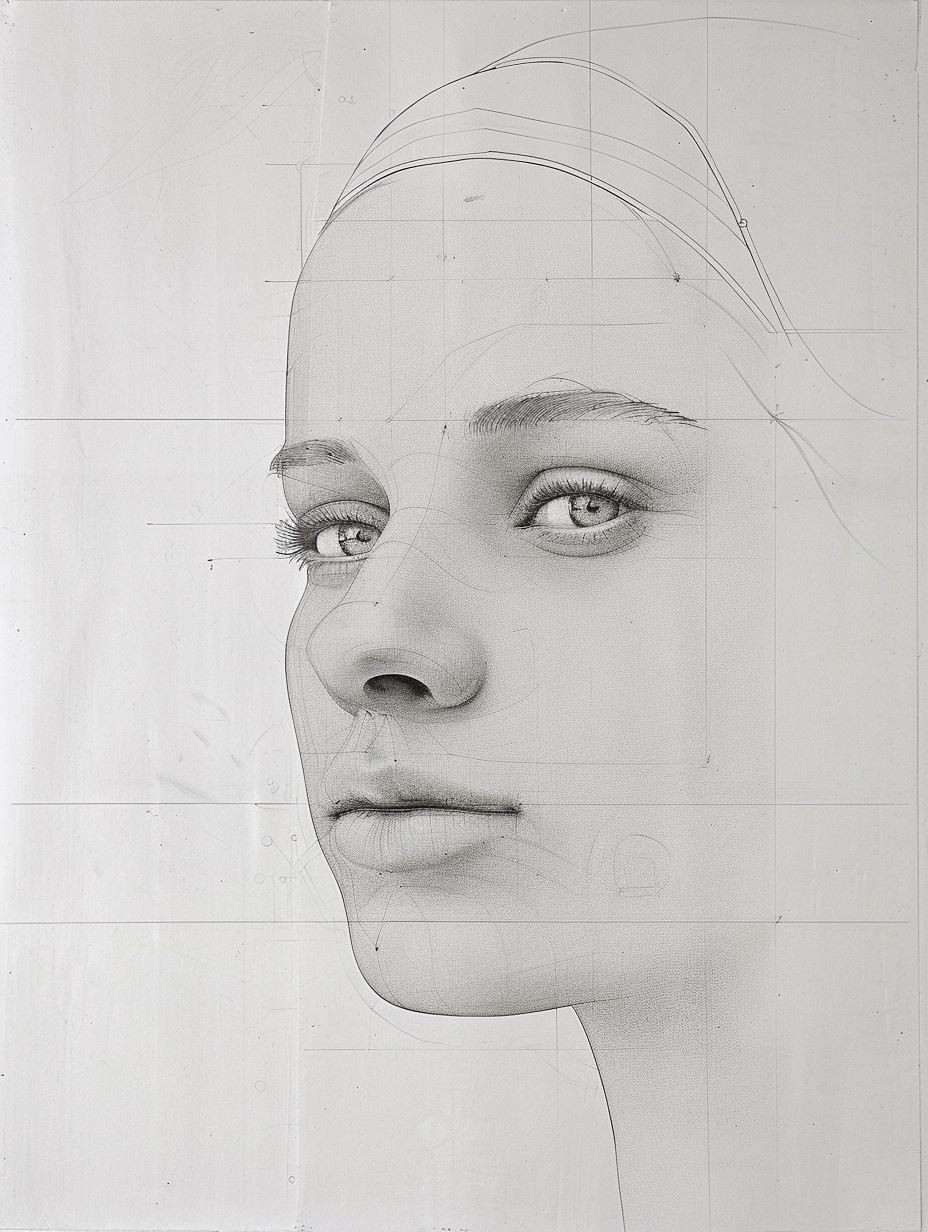 Classical Graphite Portrait Study - Image 2