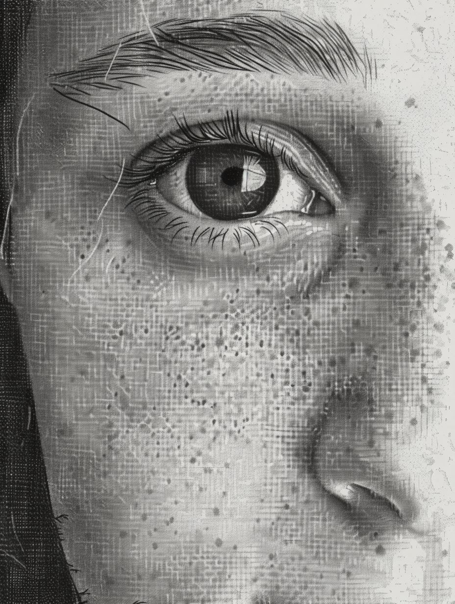 Detailed Freckled Portraits in Graphite - Image 2