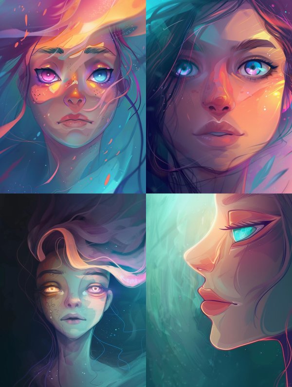 Ethereal Glow of Celestial Souls