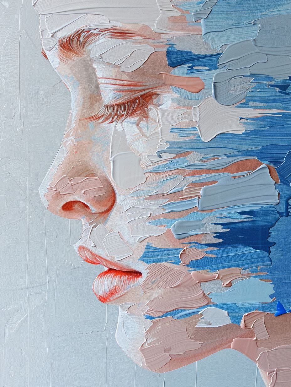 Fragmented Ethereal Oil Portraits - Image 1