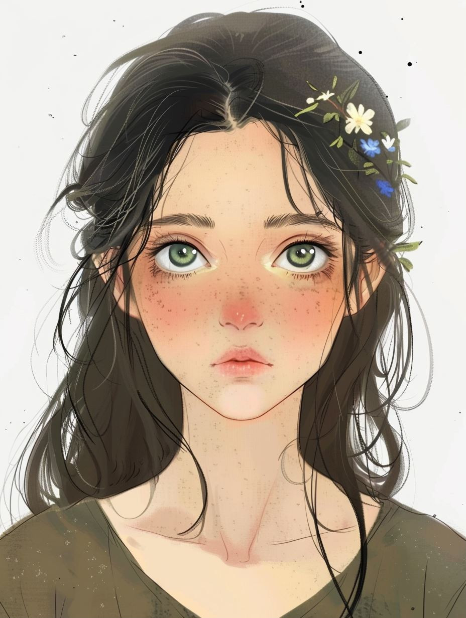 Ethereal Gazes: A Study in Softness - Image 1
