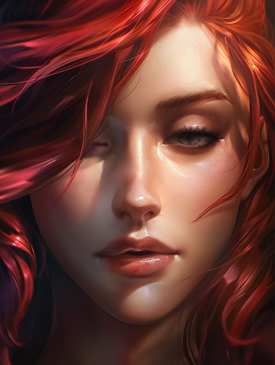 Ember Gaze Cinematic Portrait - Image 4