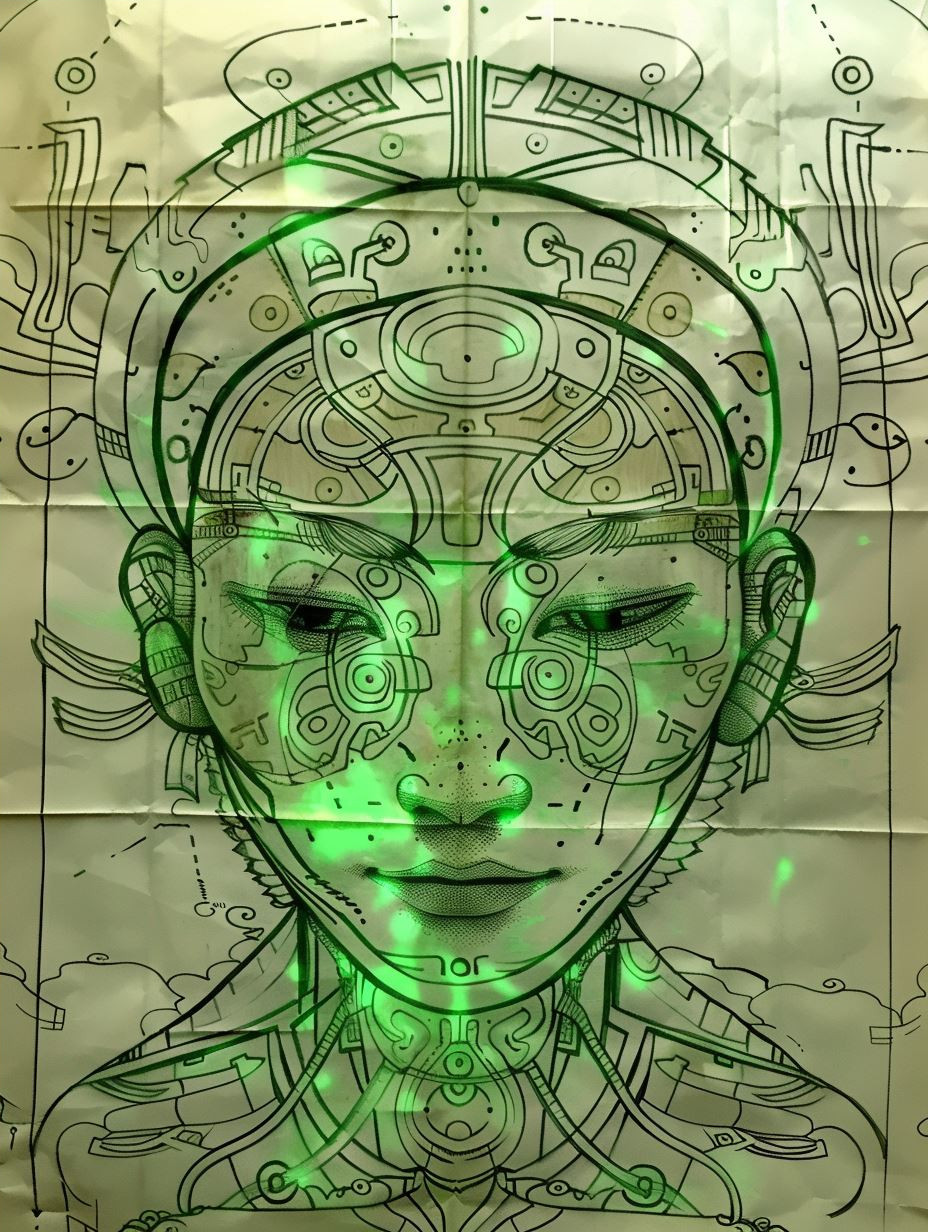 Neon Emerald Digital Soul - Image 4