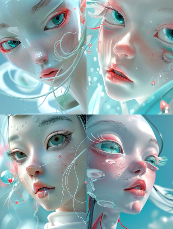 Ethereal Porcelain Digital Soul