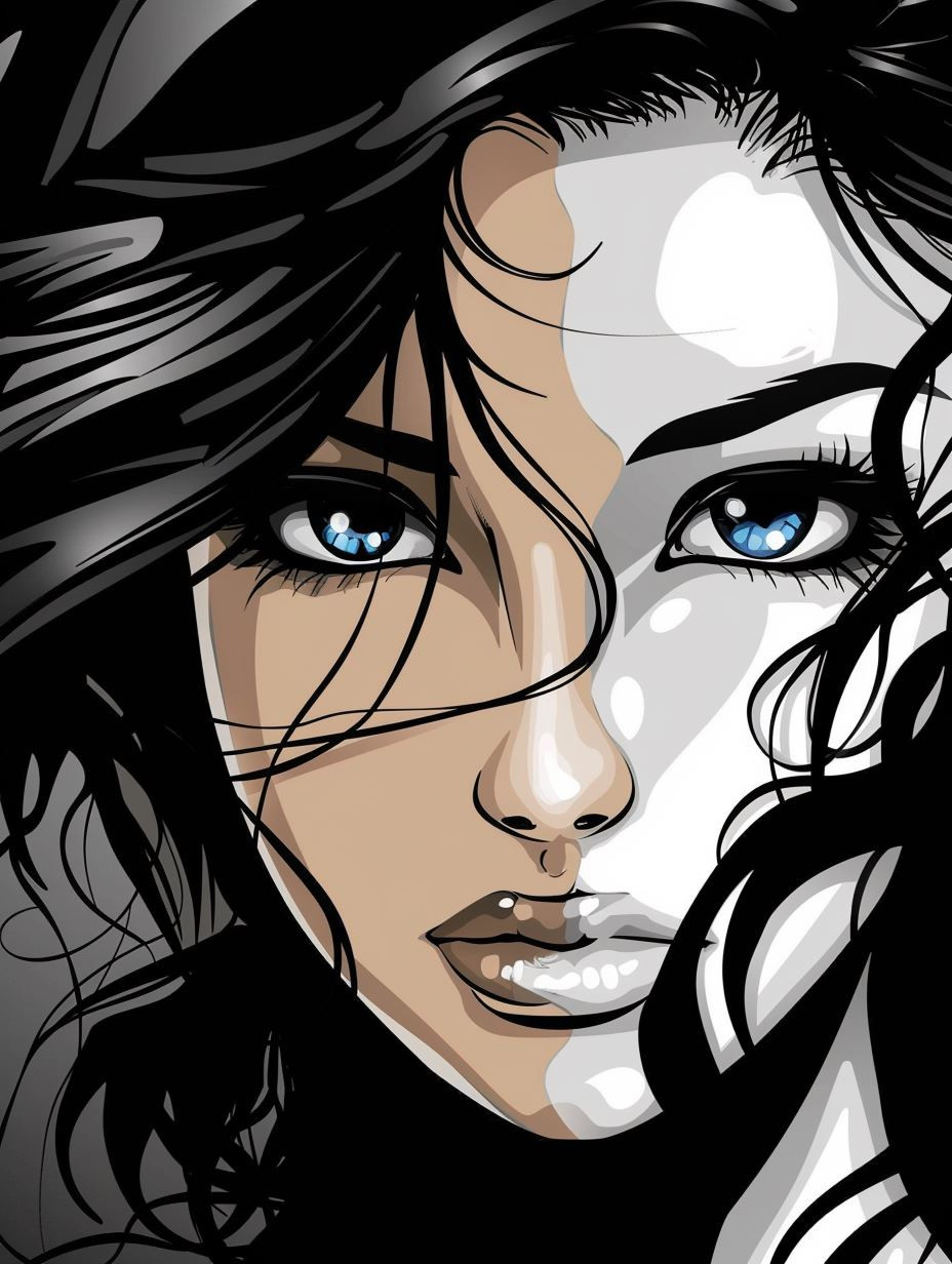 Dual Tone Noir Portrait