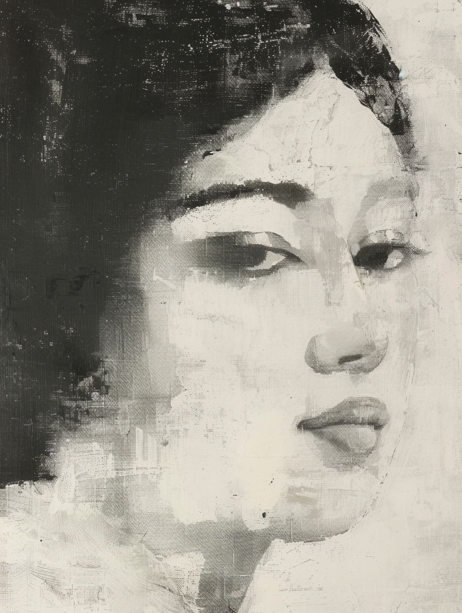 Melancholy in Monochrome Paint - Image 4
