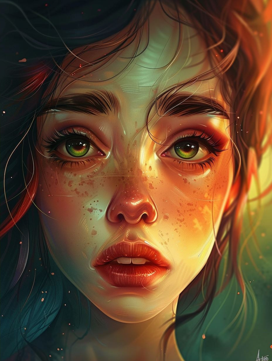 Ethereal Glow Digital Portraiture - Image 2