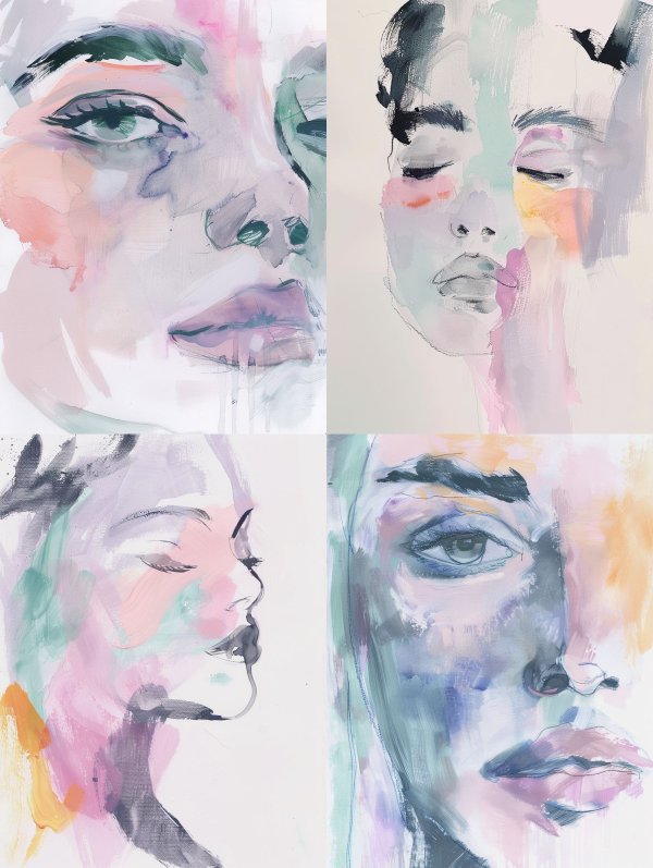 Whispers of Pastel Portraits