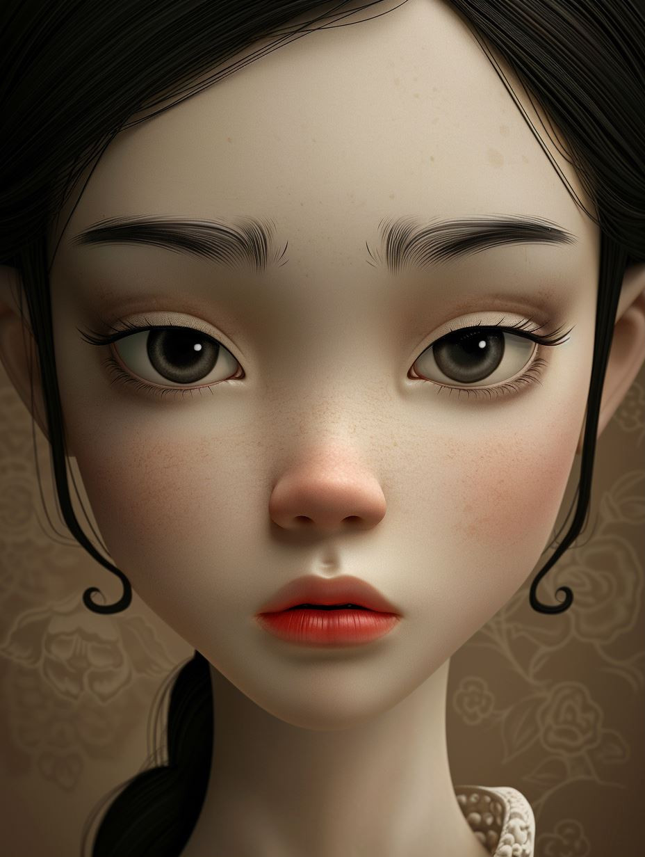 Ethereal Porcelain Doll Portraits - Image 1
