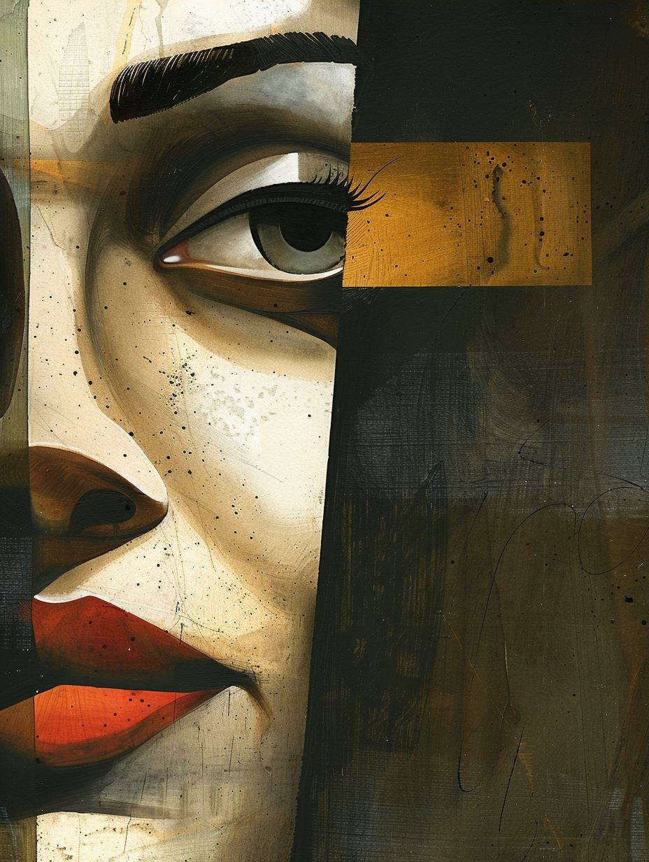 Dual Nature Surrealist Portrait - Image 4