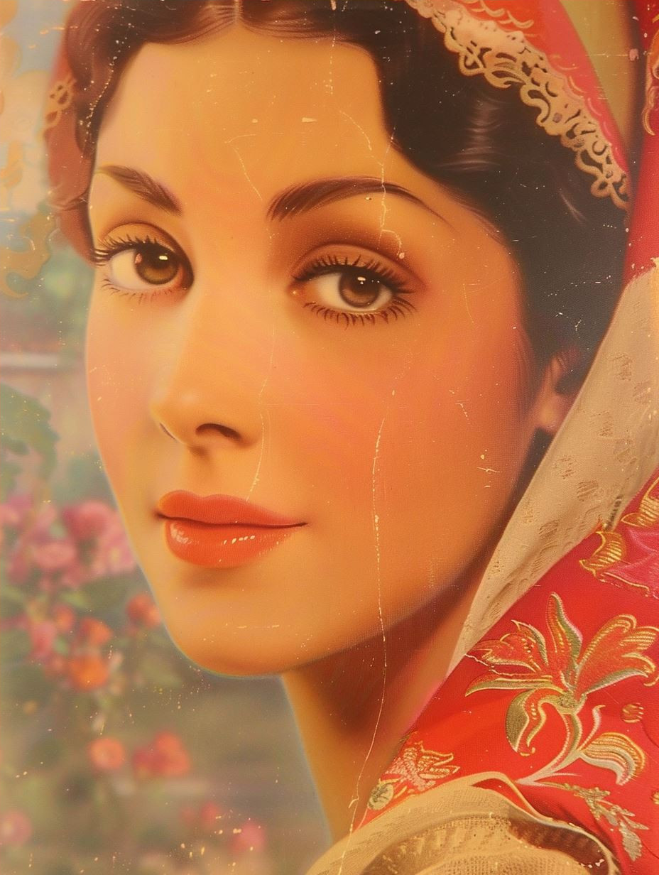 Vintage Glamour Portrait Collage - Image 4