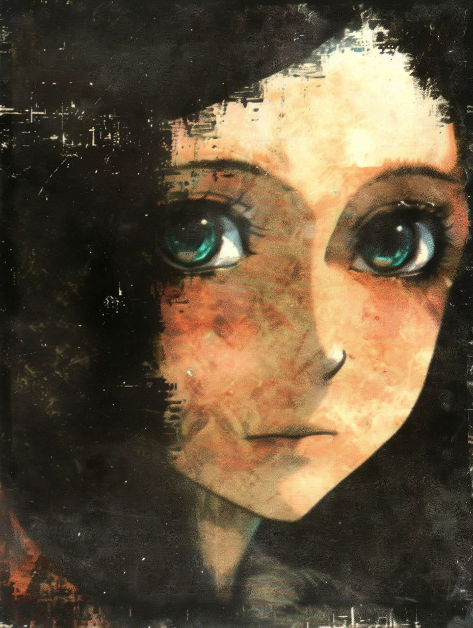 Melancholy Gazes in Mixed Media - Image 1