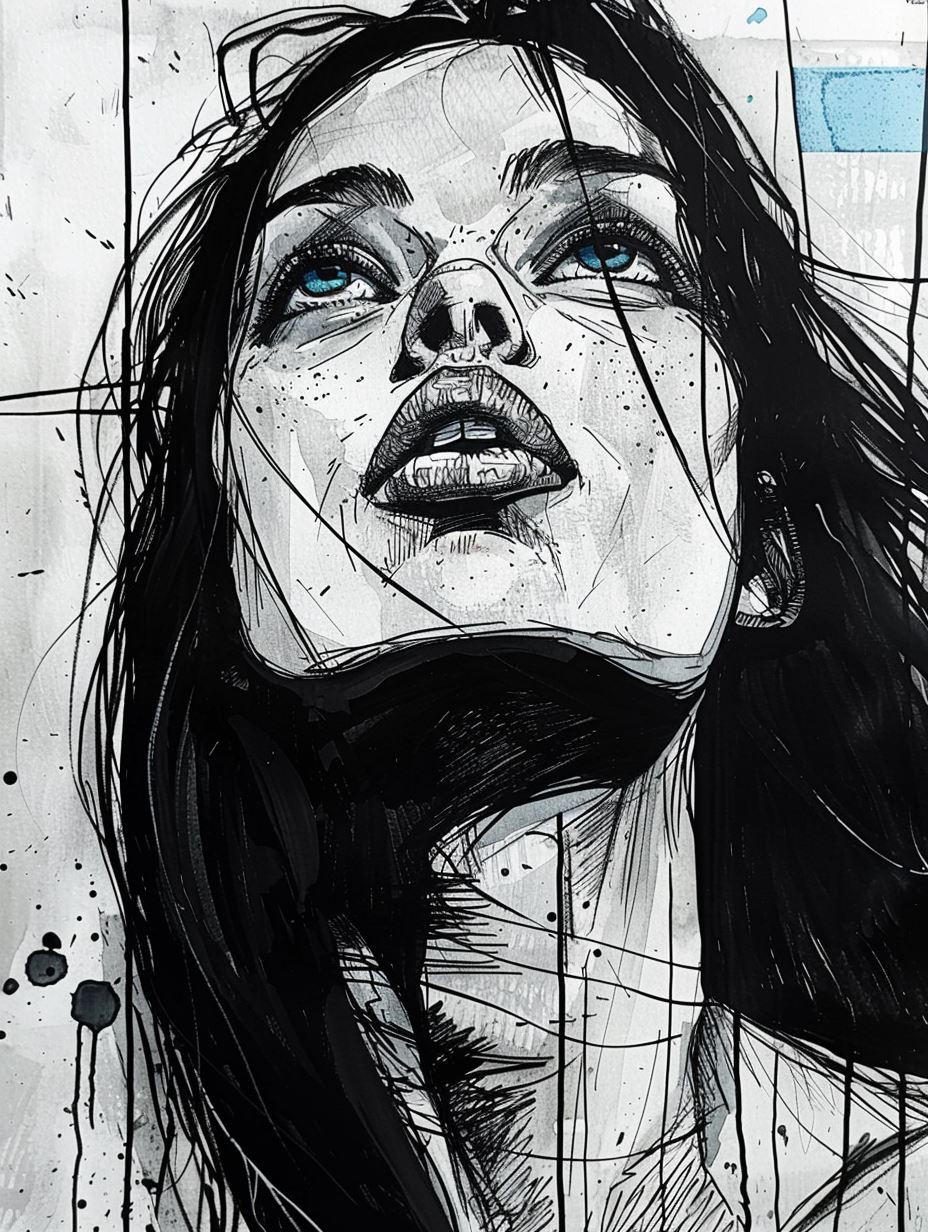 Gritty Ink Portraiture Study - Image 2