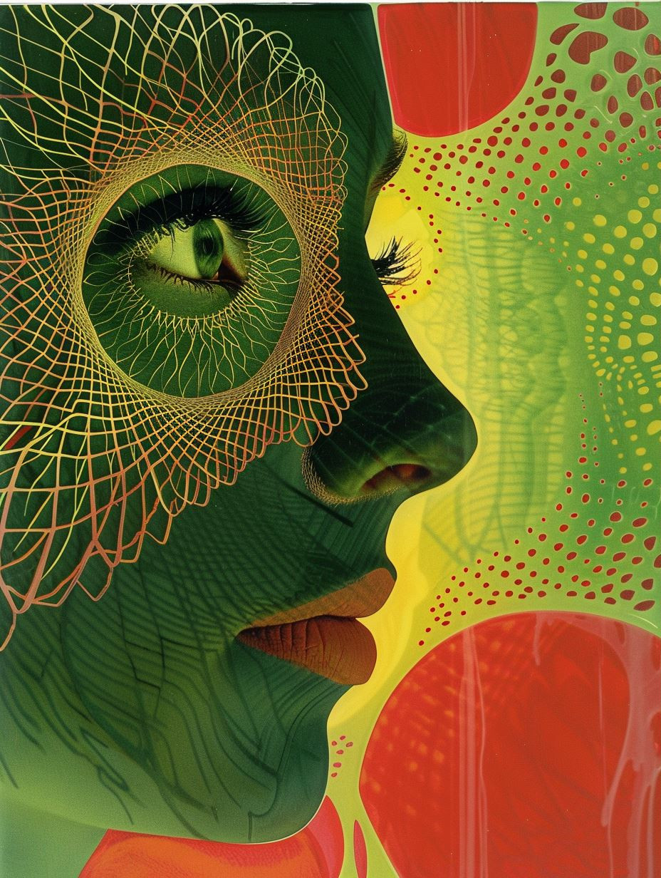 Geometric Surrealist Portrait Study - Image 3