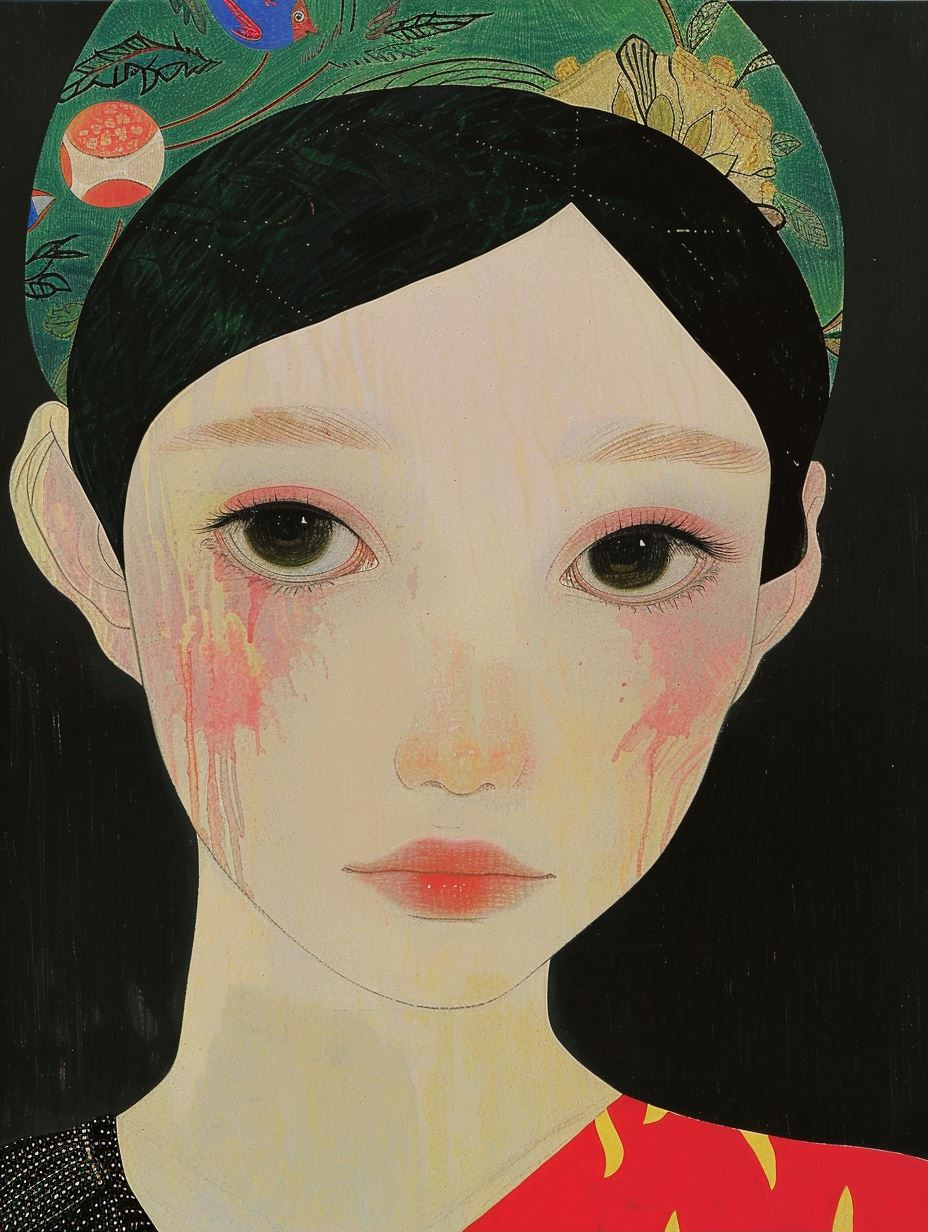 Minimalist Ethereal Asian Portrait - Image 2