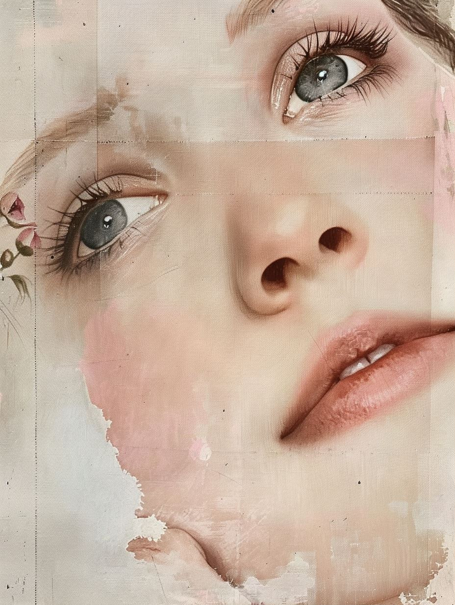 Ethereal Floral Portraits Collage - Image 1