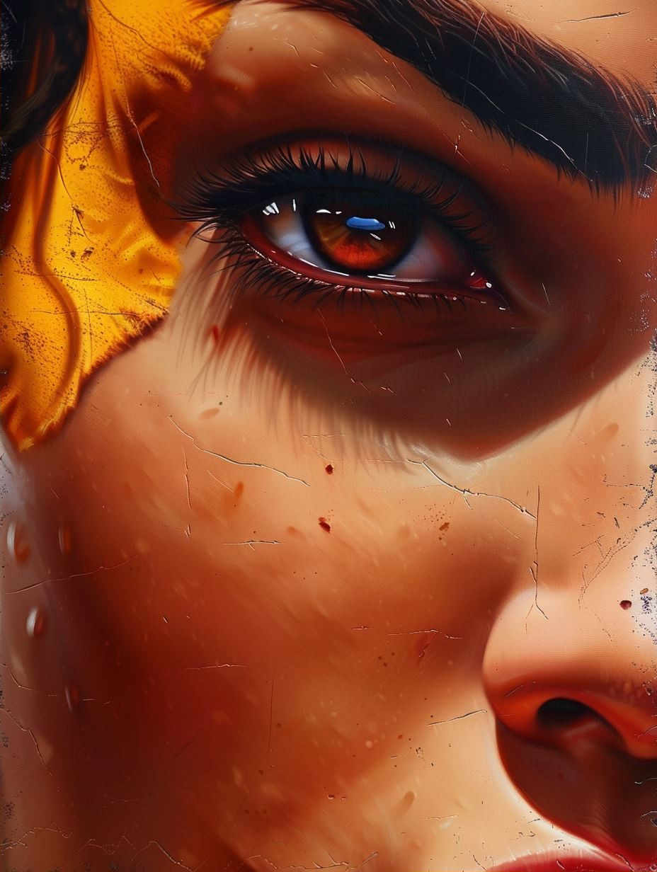 Golden Hour Ember Portrait - Image 2