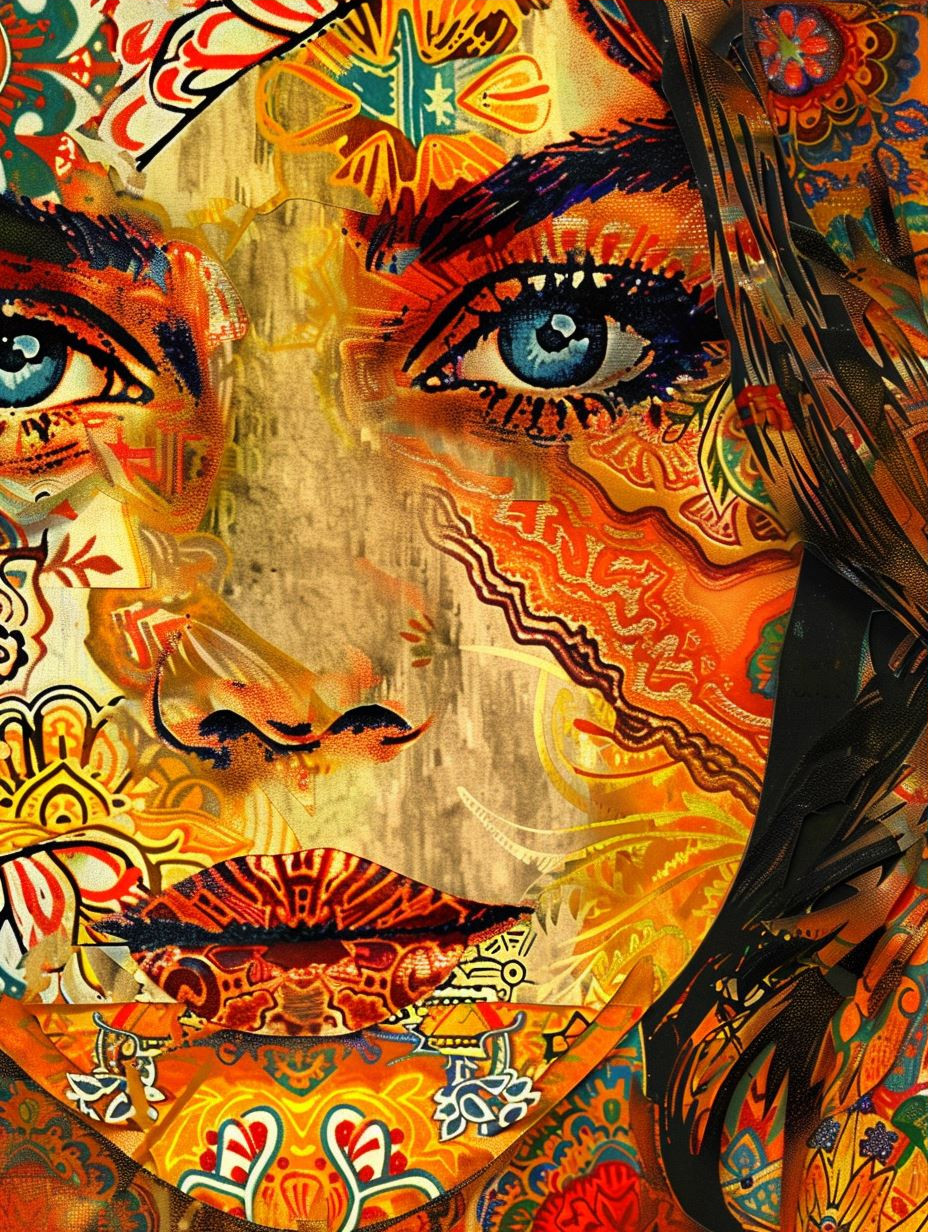 Vibrant Mosaic Portrait of Soul - Image 3