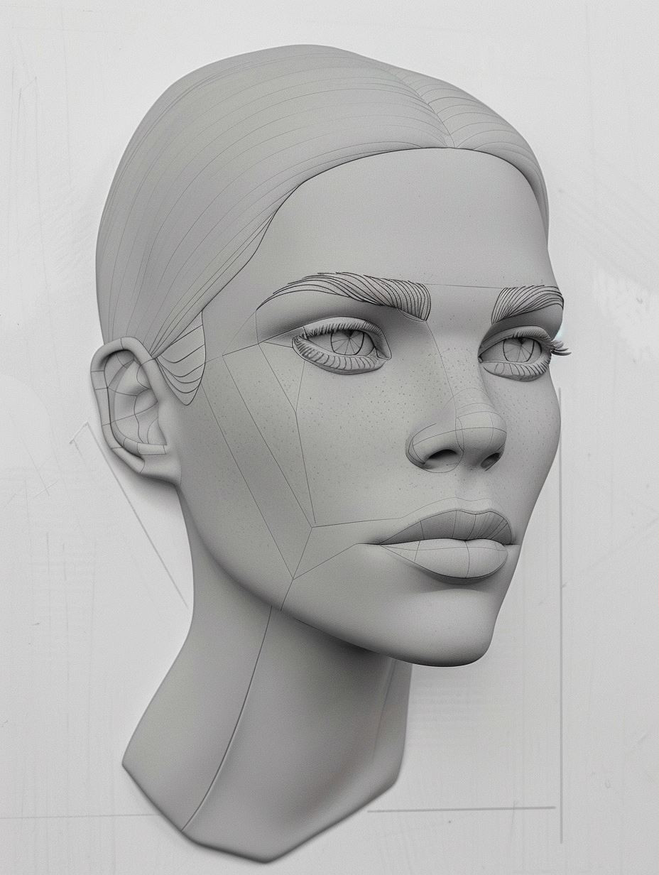 Digital Portraiture and Sculpting Study - Image 1