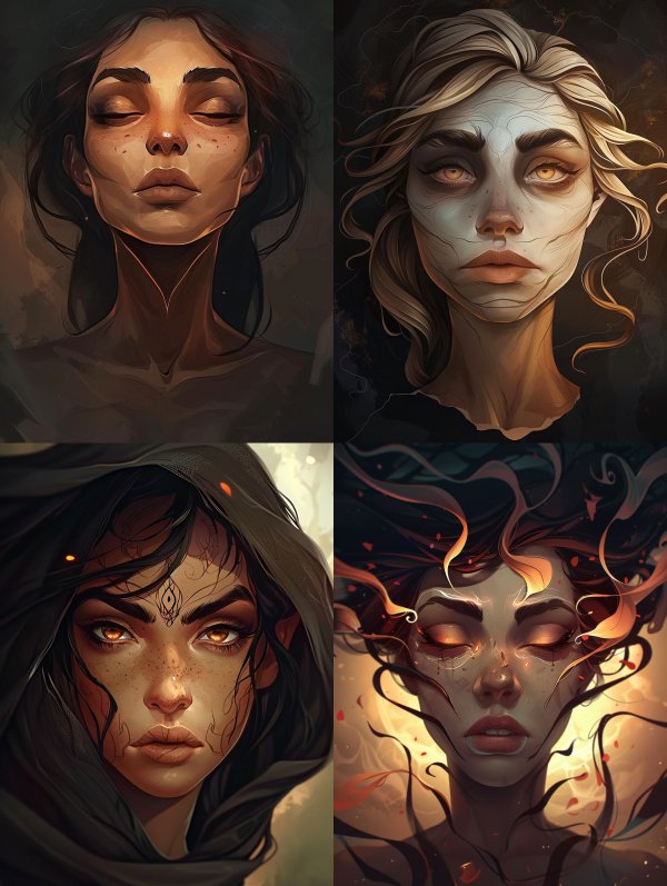 Ethereal Visions of Mystical Women
