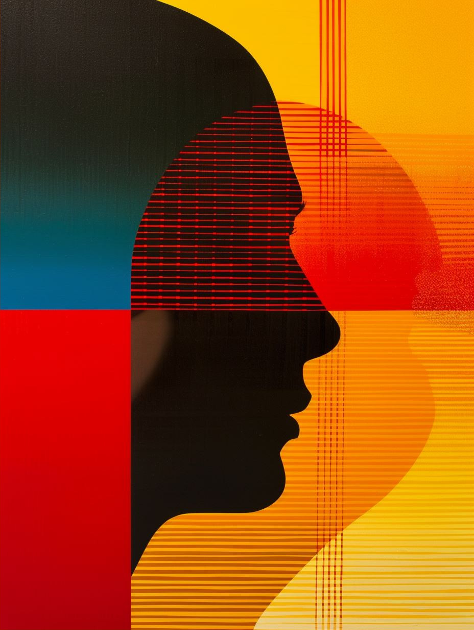 Fragmented Portraits in Primary Colors - Image 2