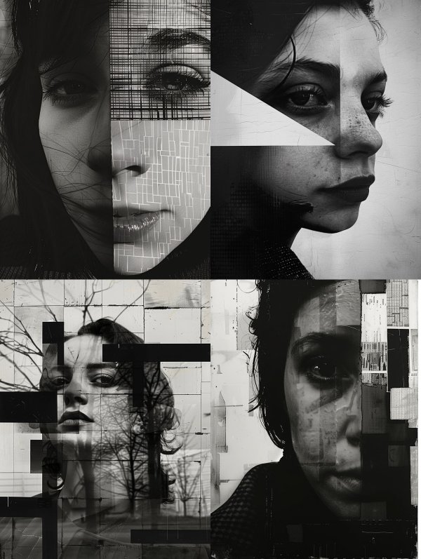 Fragmented Souls: A Study in Contrast