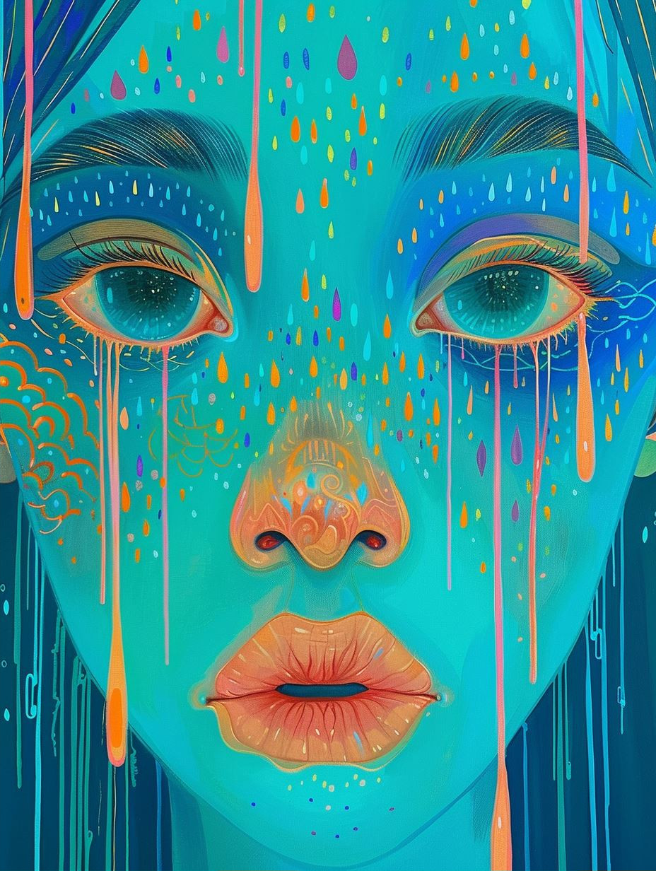 Celestial Bloom Ethereal Portrait - Image 2