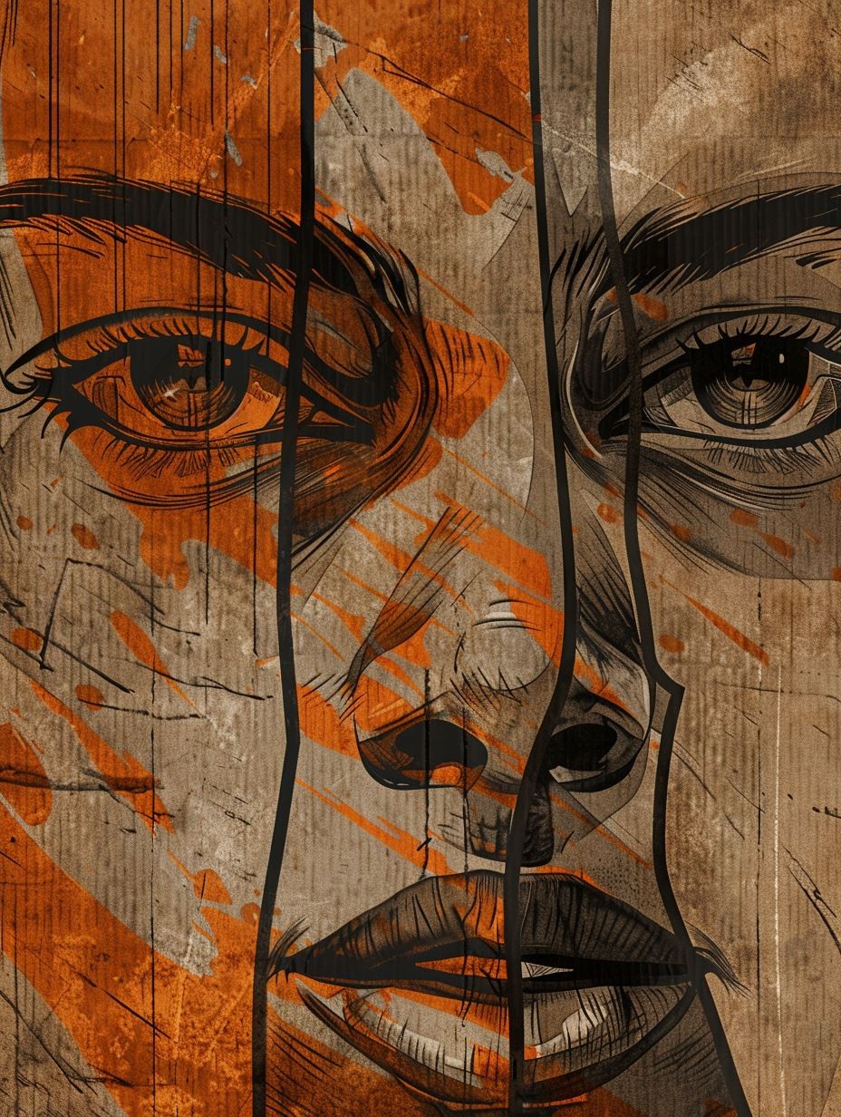 Fragmented Soul in Amber Hues - Image 2