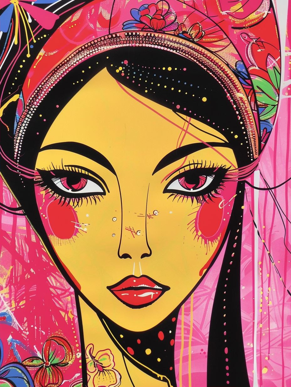 Vibrant Neon Pop Art Portraits - Image 2