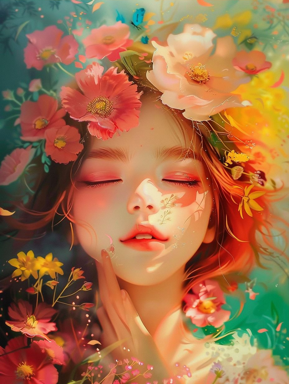 Ethereal Floral Dreamscape Portraits - Image 3