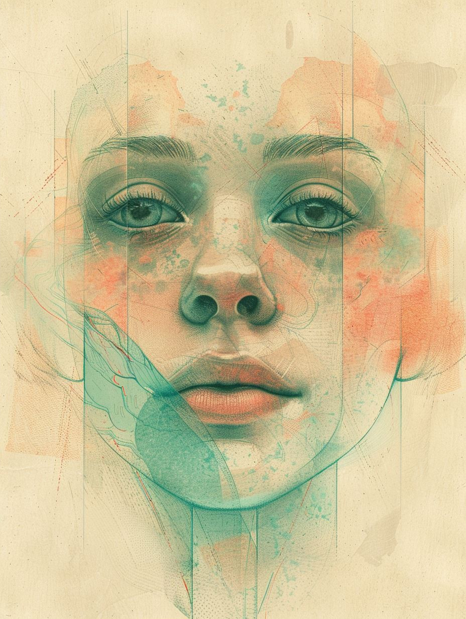 Ethereal Layers of Teal Serenity - Image 2