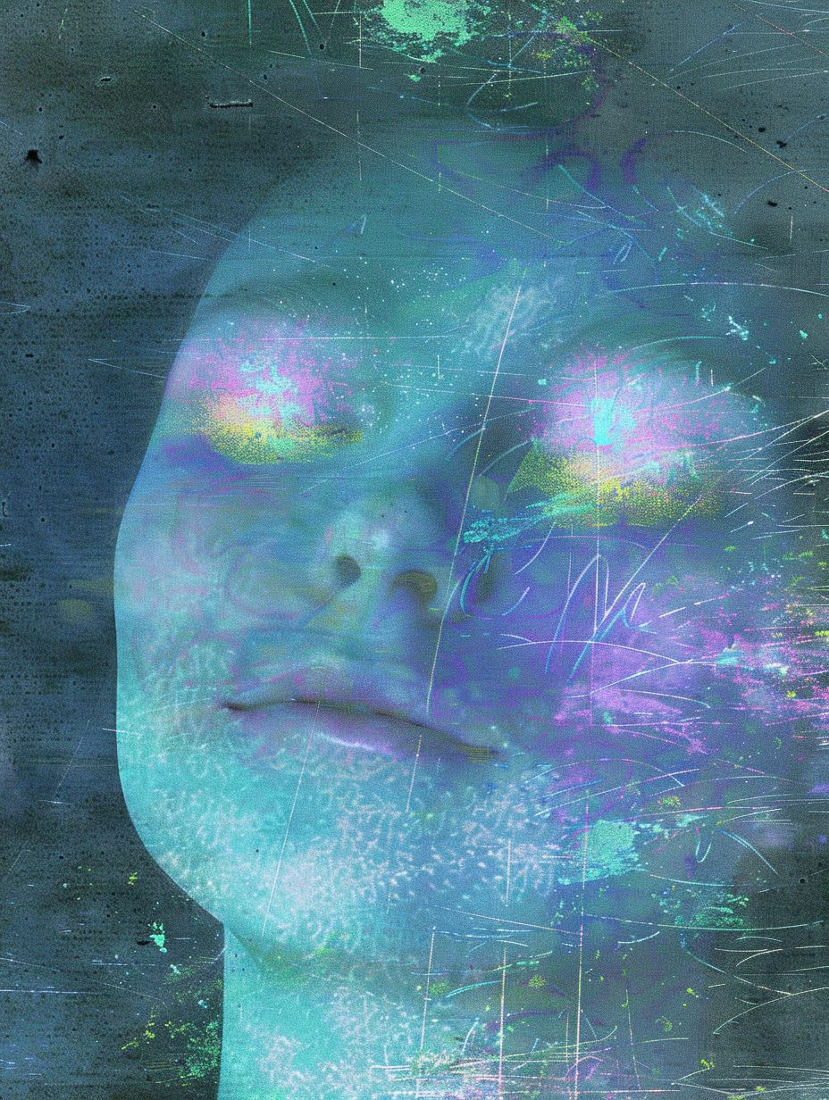 Neon Glitch Ethereal Portrait - Image 4