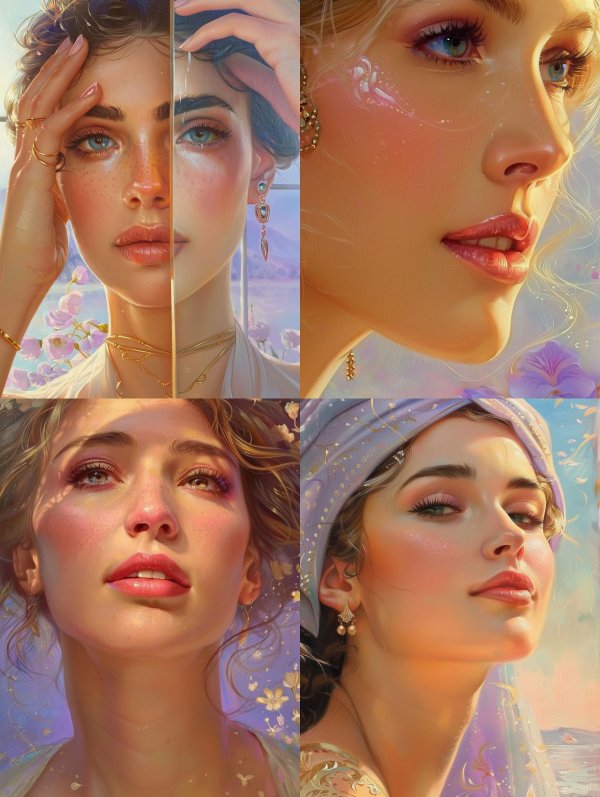 Dual Essence Ethereal Portrait