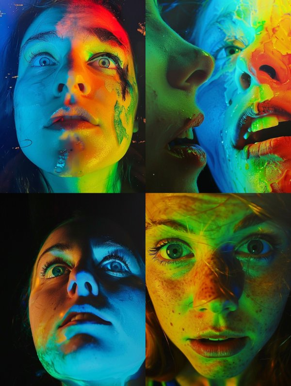 Neon Psychedelic Gaze