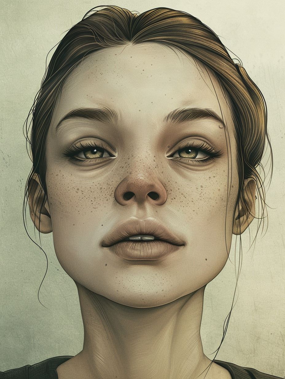 Ethereal Gaze of Natural Beauty - Image 3