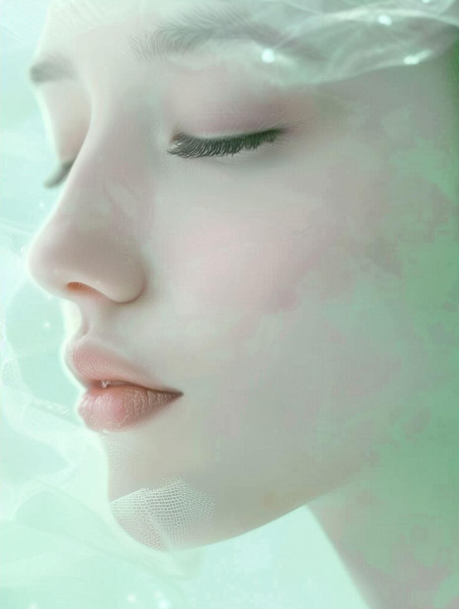 Ethereal Gaze in Pale Mint - Image 4