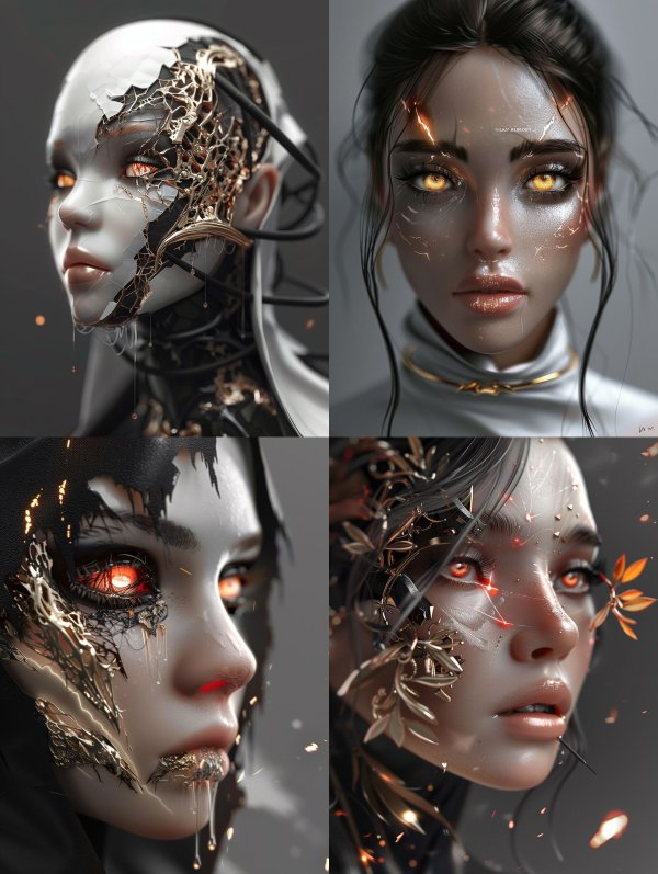 Golden Fragments of Cybernetic Soul