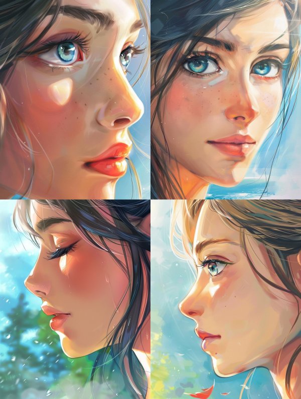 Ethereal Gazes: A Study in Light