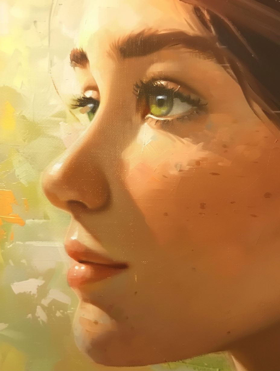 Ethereal Gaze: A Study in Light - Image 1