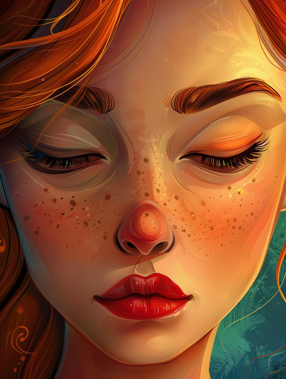 Ethereal Gaze of Autumnal Dreams - Image 3