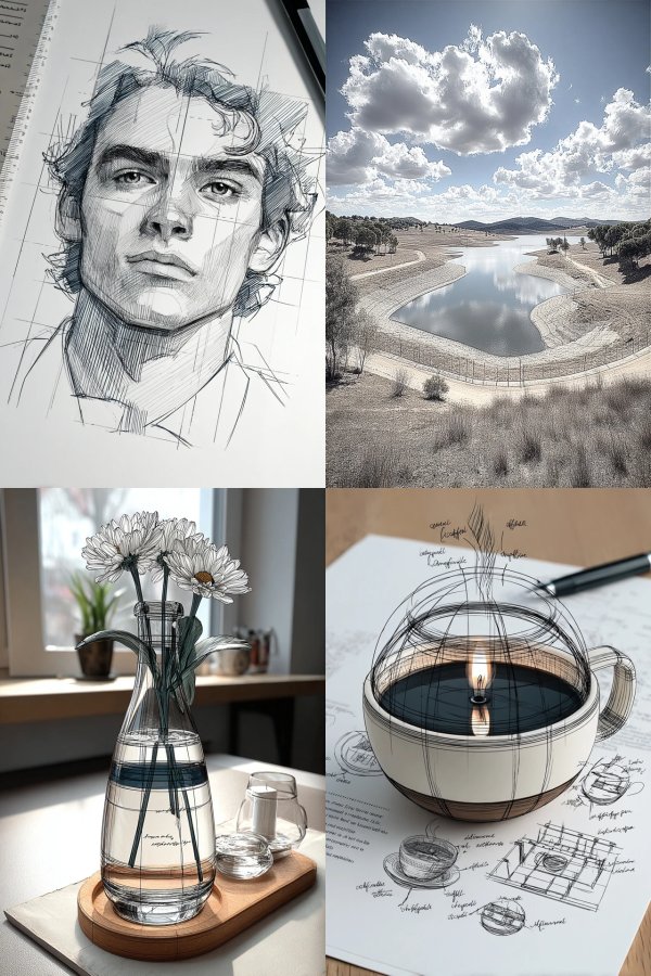 Artistic Visions: From Sketch to Scenery