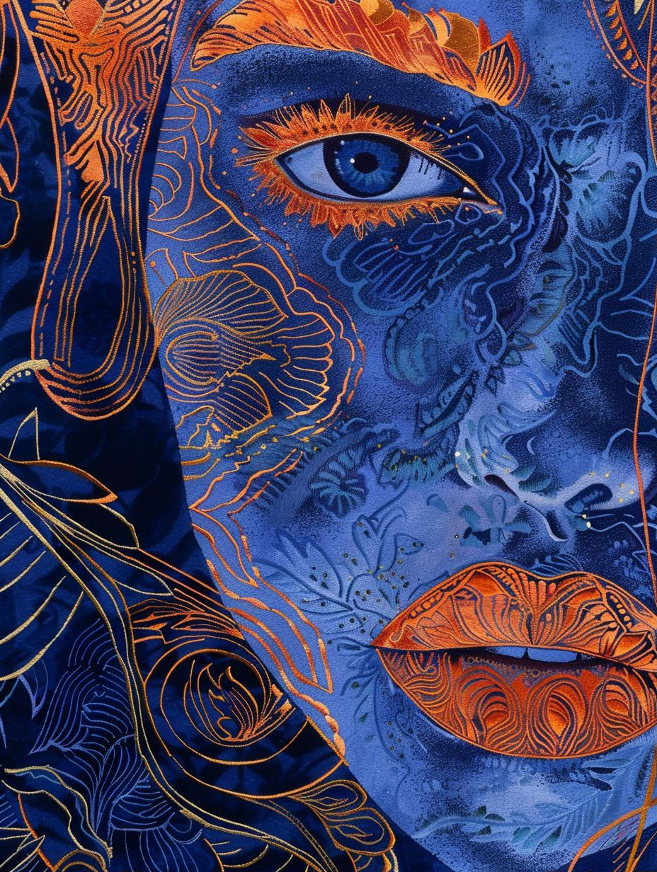 Azure Dreams and Crimson Lips - Image 1