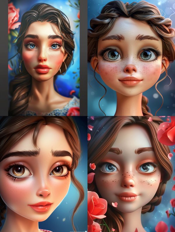 Ethereal Digital Portraits of a Dreamy Maiden