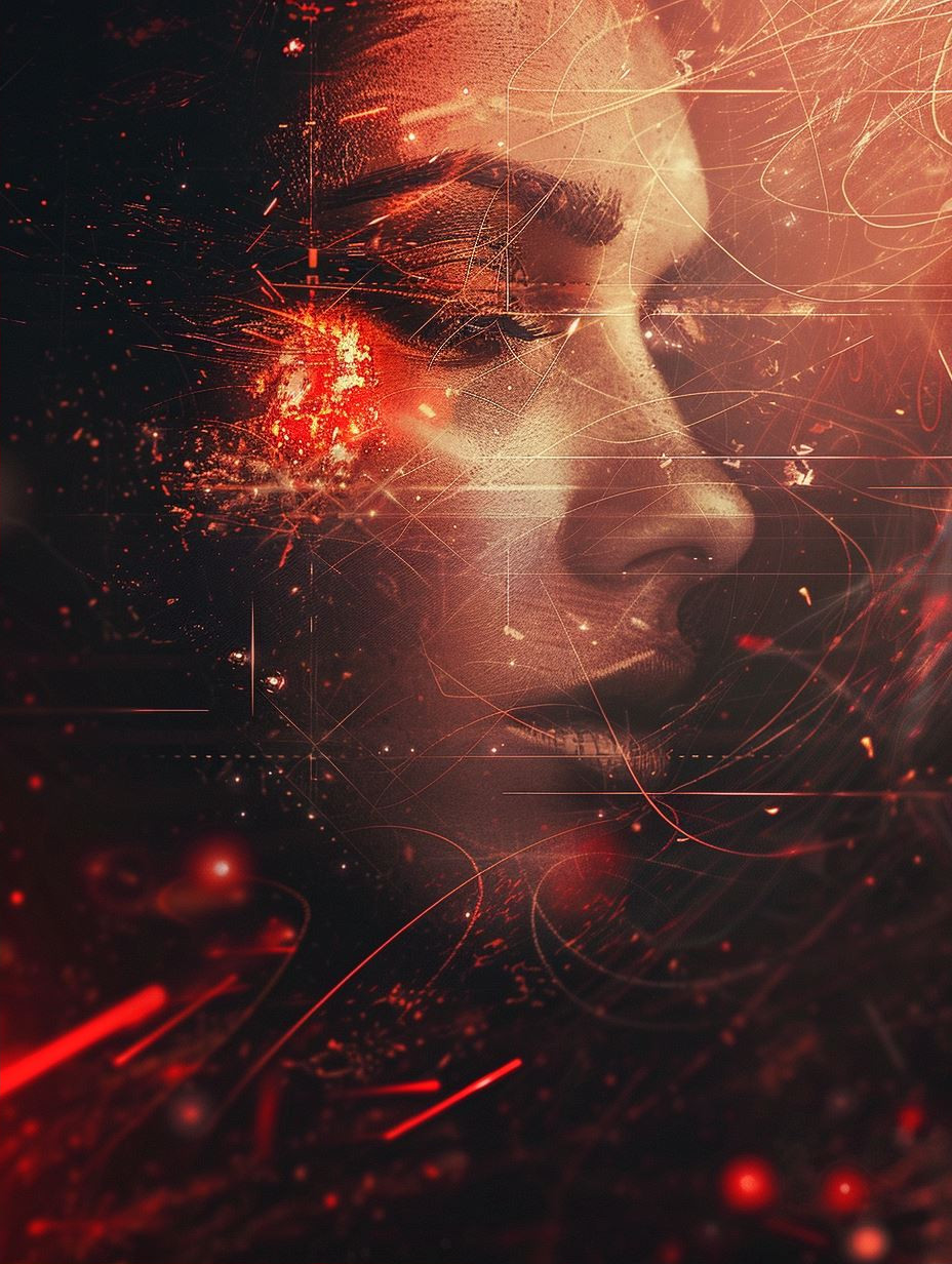 Crimson Digital Neural Consciousness - Image 2