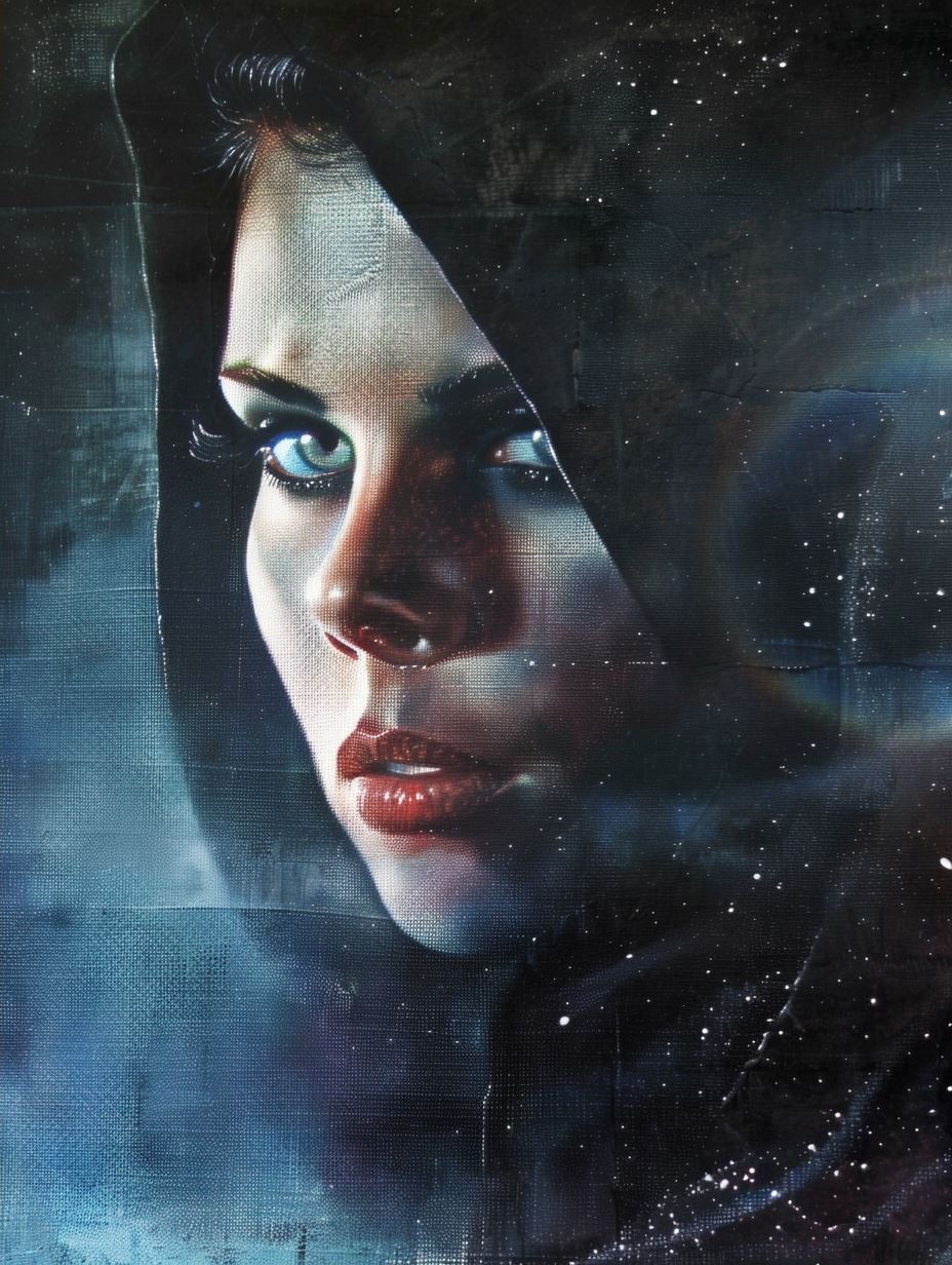 Ethereal Shadow Noir Portrait - Image 4