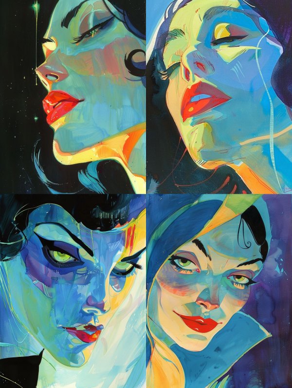 Neon Dreams: Four Faces of Color