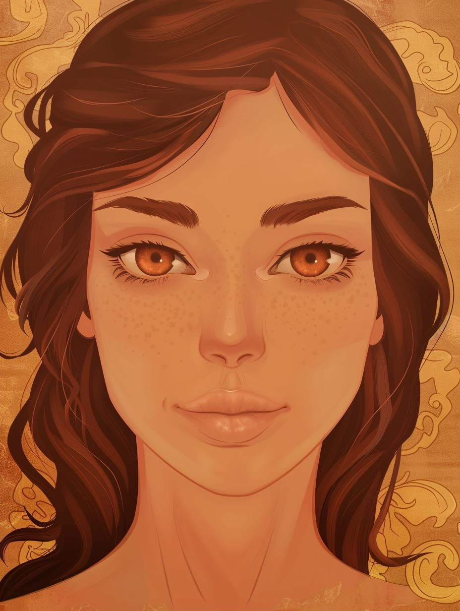 Golden Hues of Feminine Grace - Image 2