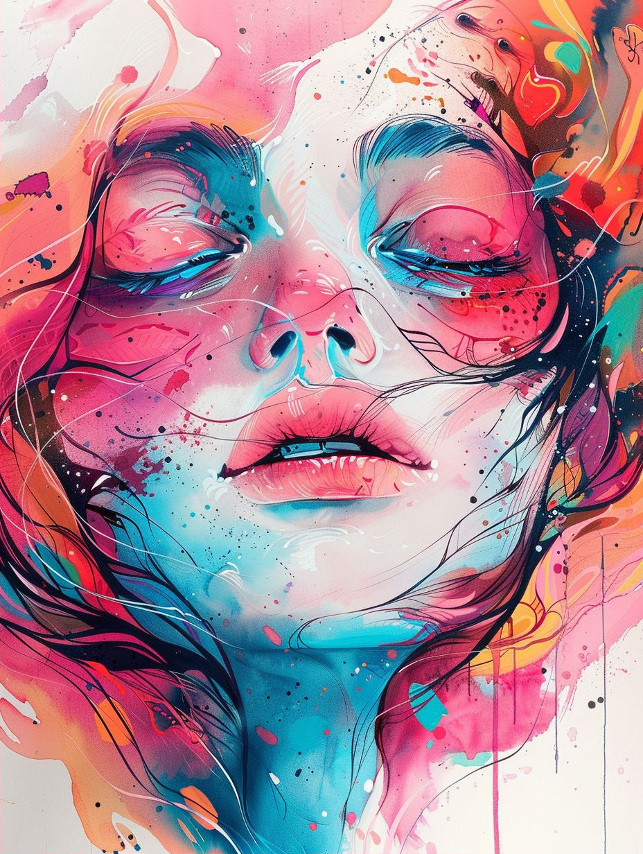 Vibrant Ethereal Portrait Fusion - Image 2
