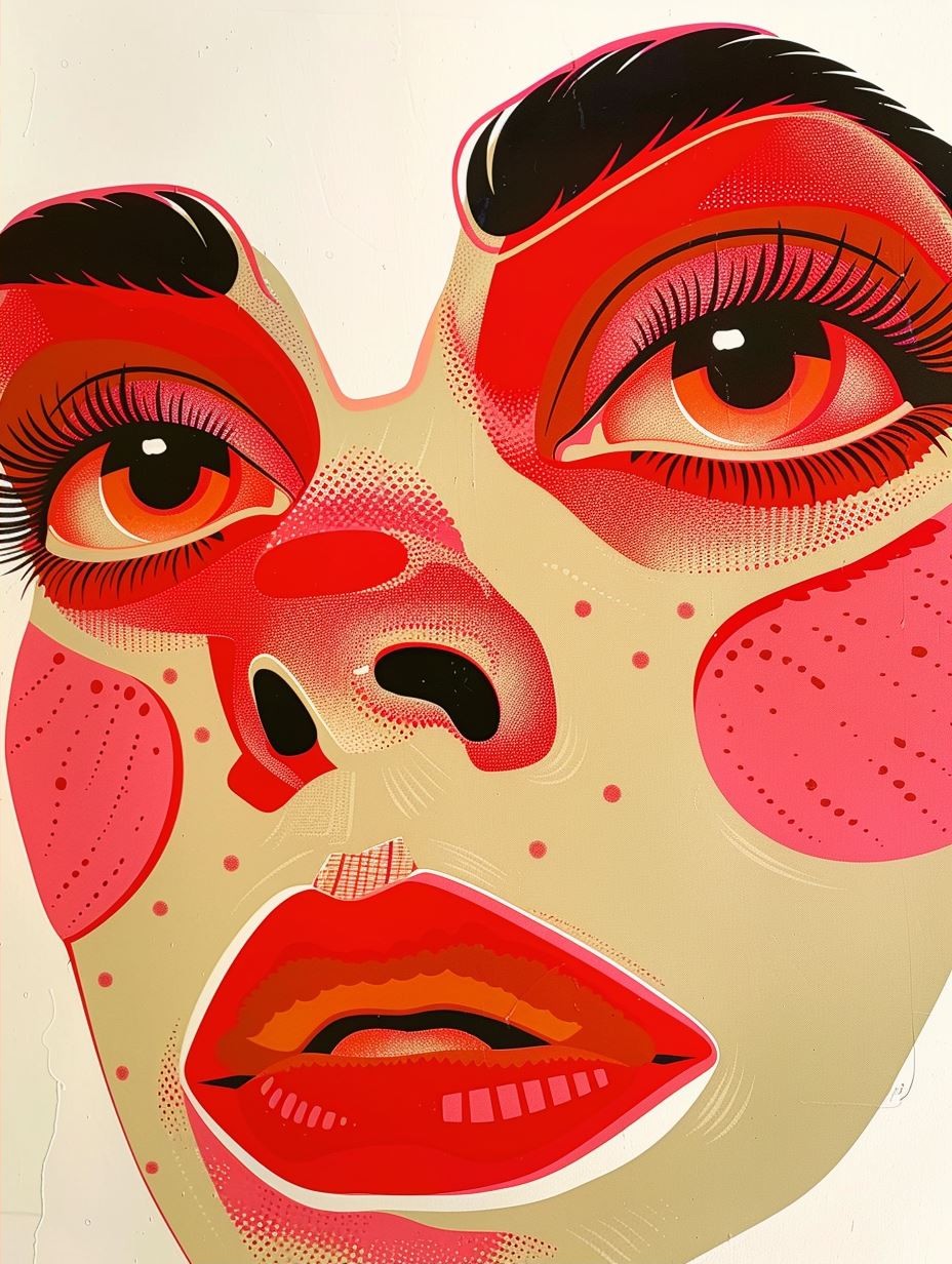 Vibrant Surrealist Pop Art Portrait - Image 2