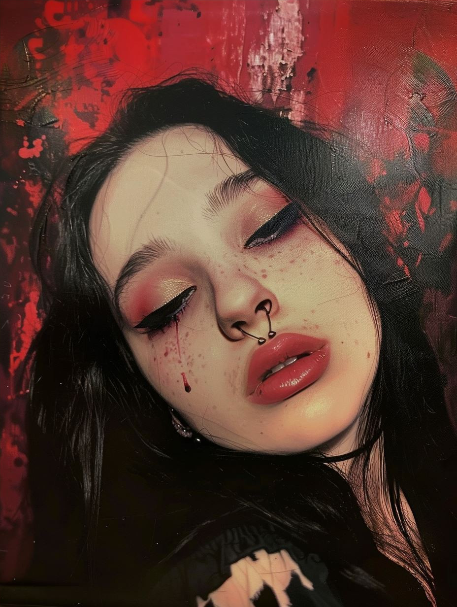 Crimson Gothic Allure - Image 4